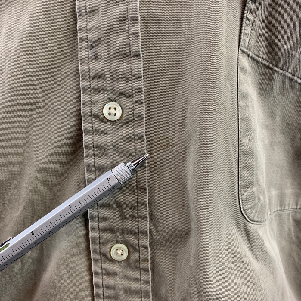 Ralph Lauren Solid Tan Men Dress Shirt Sz 2X - Picture 3 of 6